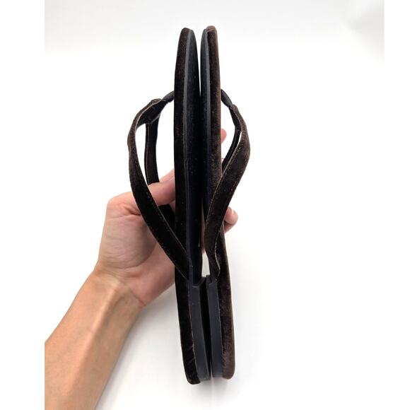 Jeffrey Campbell Byron Bay Thong Sandals Women's Dark Brown Size US9 EU40 - Picture 7 of 11